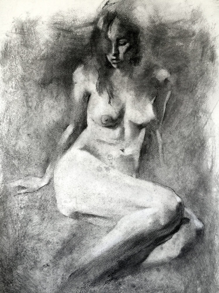 Seated nude