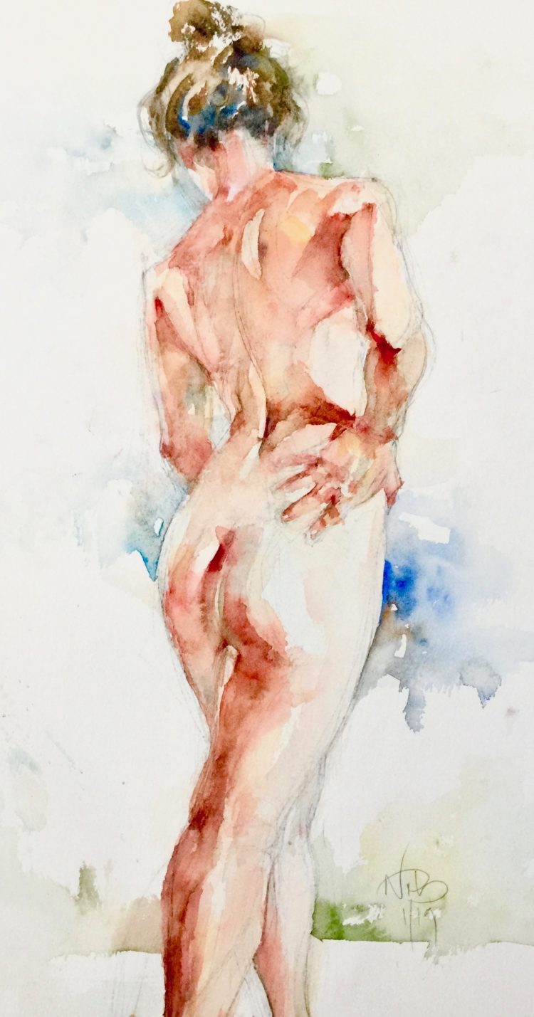 Standing nude