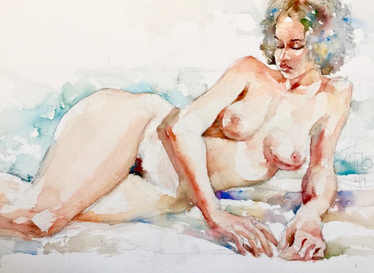Reclining nude