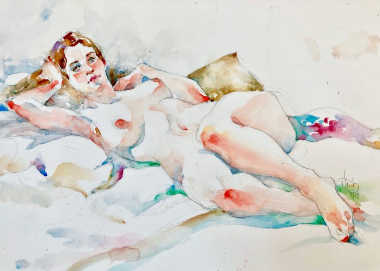 Reclining nude