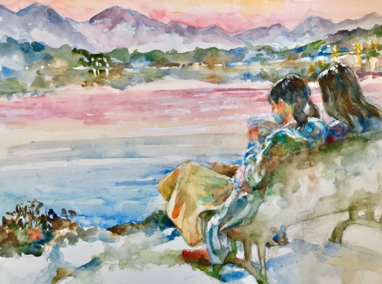 Dusk over the West Lake