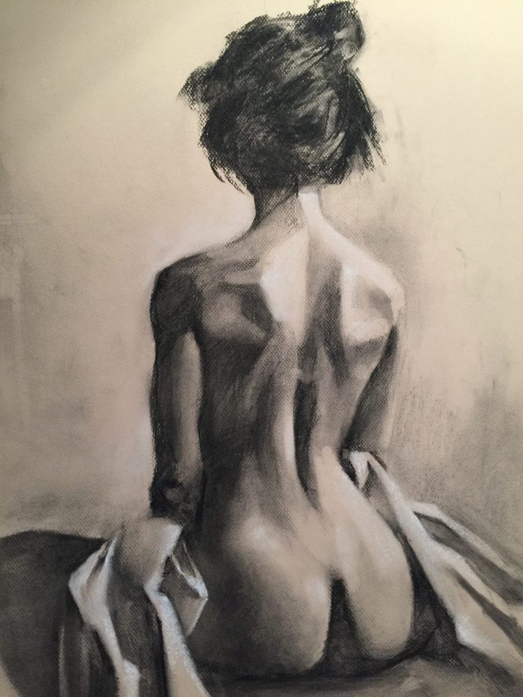 Seated nude