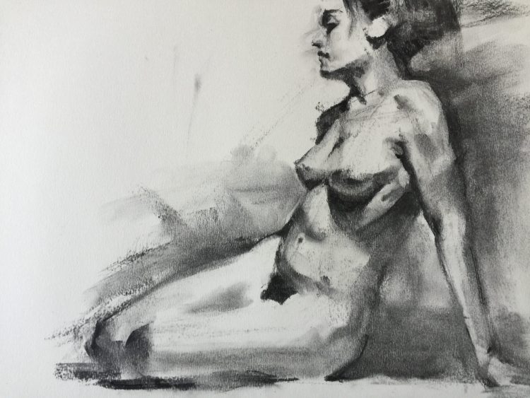 Seated nude